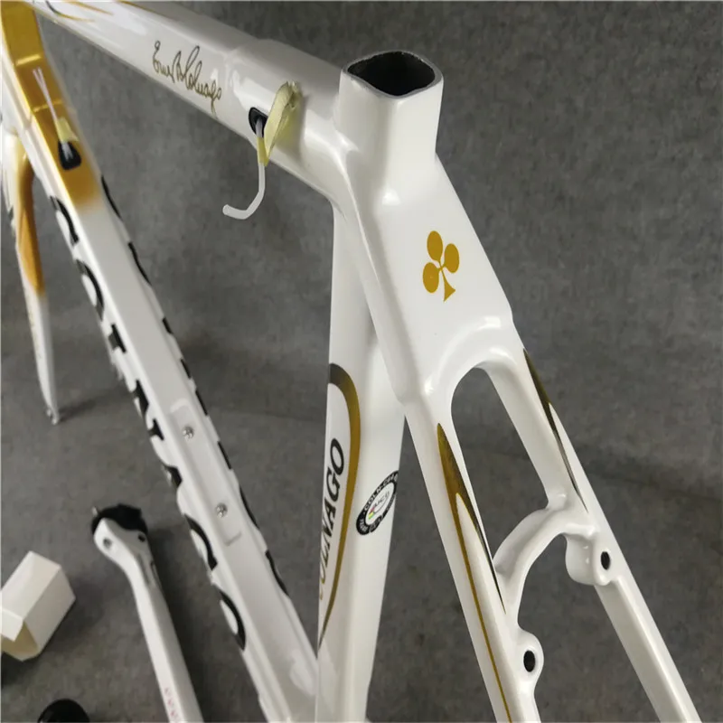 Colnago C64 художественный декор белый черный золотой BDWH Глянцевая карбоновая рама для дорожного велосипеда