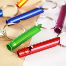 Открытый путешествия Альпинизм алюминиевый сплав выживания свисток открытый спасательный свисток судьи обучение свисток портативный W