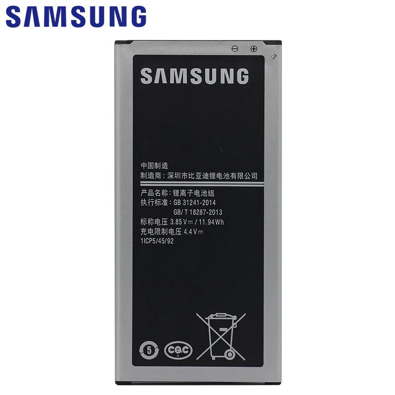 Samsung телефон Батарея EB-BJ510CBC 3100 мА-ч для samsung Galaxy J5 Edition J510 J510FN J510F J510G J510Y J510M