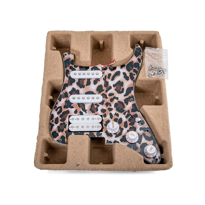 Электрогитара Pickguard 3-Ply Ssh загружен Prewired Humbucker Pickguard набор звукоснимателей для гитары