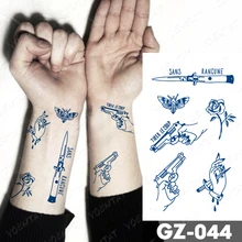 ジュースインク 一時的な入れ墨のステッカー 耐久性のある 防水 鳥の羽 英語のテキスト 偽の腕 古い学校の入れ墨 Aliexpress 美容 健康