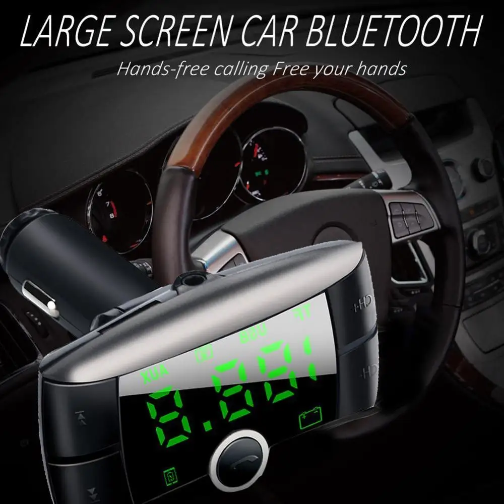 Автомобильный MP3-плеер 87,5-108 МГц беспроводной FM Bluetooth FM передатчик модулятор комплект Автомобильный MP3-плеер двойной USB зарядное устройство