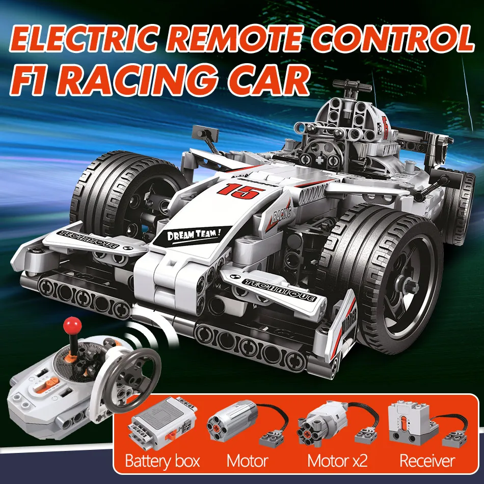 729 шт город дистанционного технологии модель здания LegoINGlys блоки для Technic RC F1