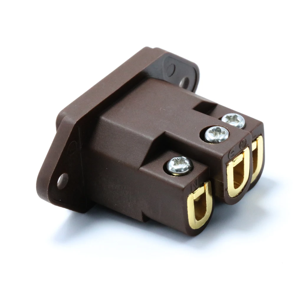 Hi End Monosaudio IC71(G) Чистая красная медь позолоченный Без припоя IEC вход, AC IEC вход гнездо, мощность IEC разъем