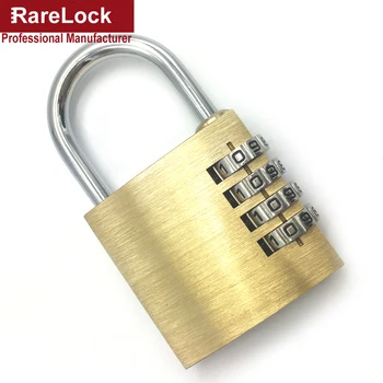 

Rarelock Brass Combination Padlock 40mm 4 Digit Password Gym Locker School Cabinet Mailbox Tool Box Lock MMS101 aa