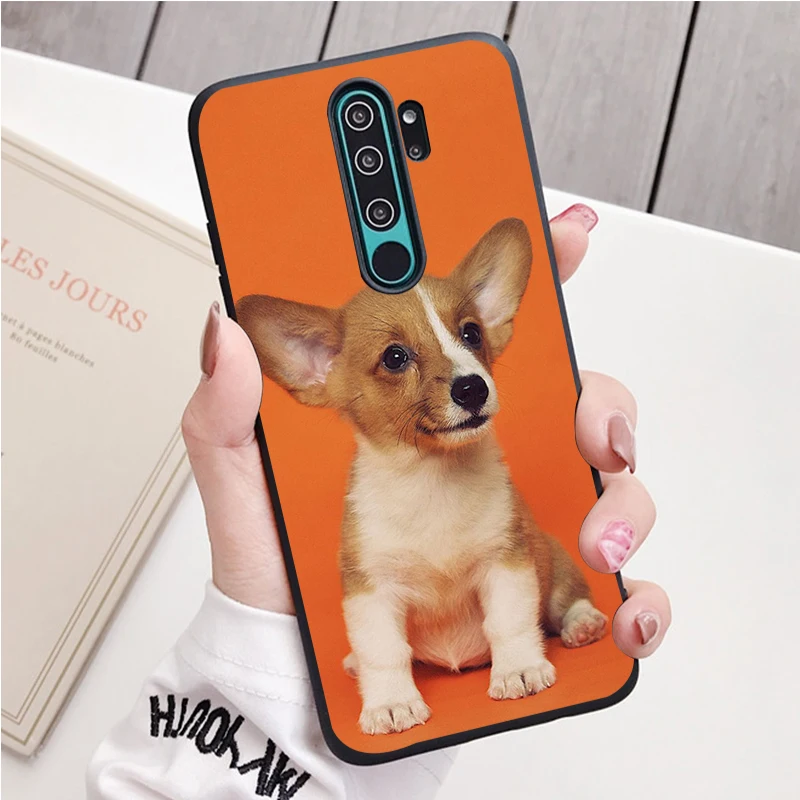 best flip cover for xiaomi Corgi Chó Silicone Ốp Lưng Điện Thoại Redmi Note 9 8 7 Pro S 8T 7A Bao xiaomi leather case case