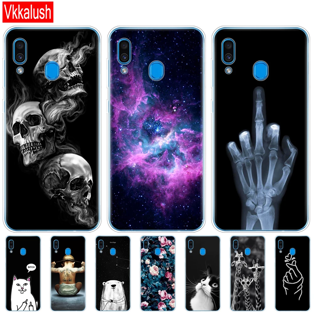 Силиконовый мягкий чехол для Samsung Galaxy A20 A20E A 20 2019 A205F A202F с полной защитой 360 |