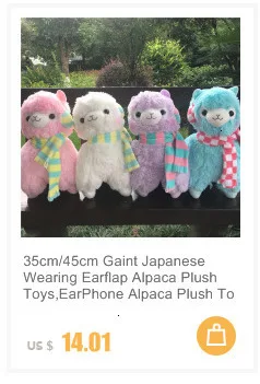 10 шт./лот смешанные цвета 17 см Япония Alpacasso бантом плюшевые игрушки, дети Альпака рождественские подарки игрушки
