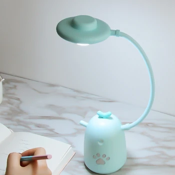 

FUNN-Cartoon Silicone Chicken Press Sensor LED Night Light for Children Baby Kids 3 Modes Eye Protection USB LED Night Lamp