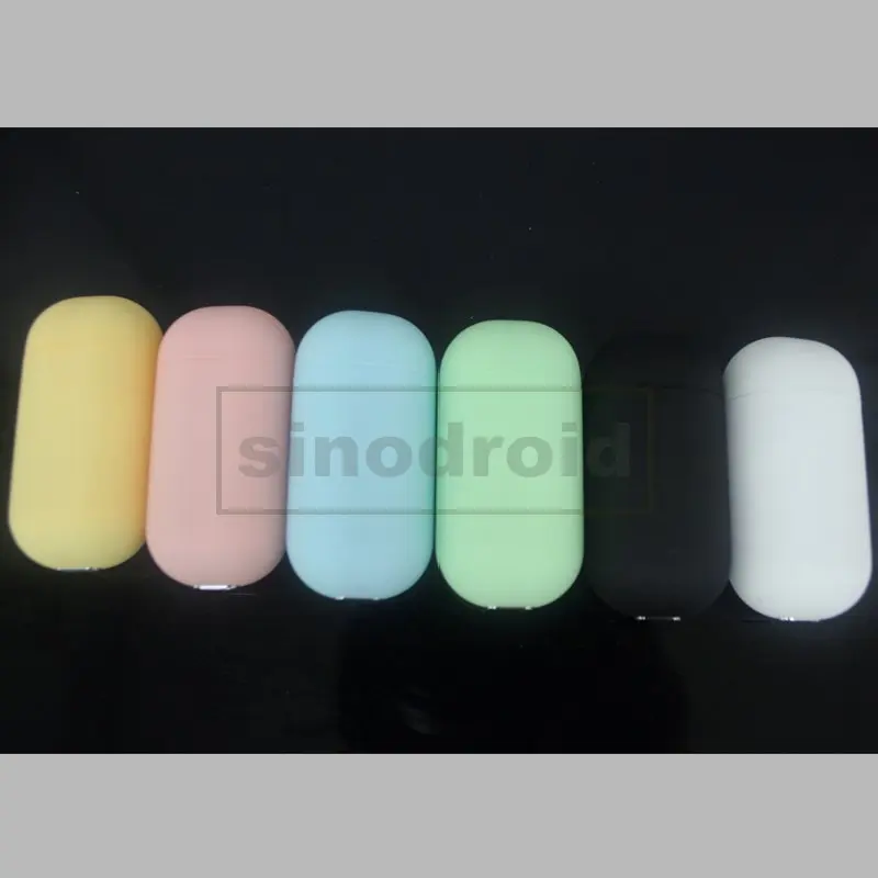 Macaron inPods мини стерео Спортивные наушники Bluetooth 5,0 один беспроводной наушник матовый цветной зарядный чехол для смартфонов