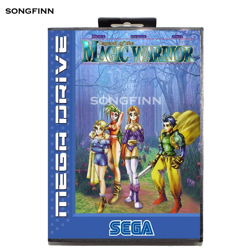 16 бит MD карта памяти с коробкой для sega Mega Drive для Genesis Megadrive-Brave Battle Saga Легенда волшебного воина