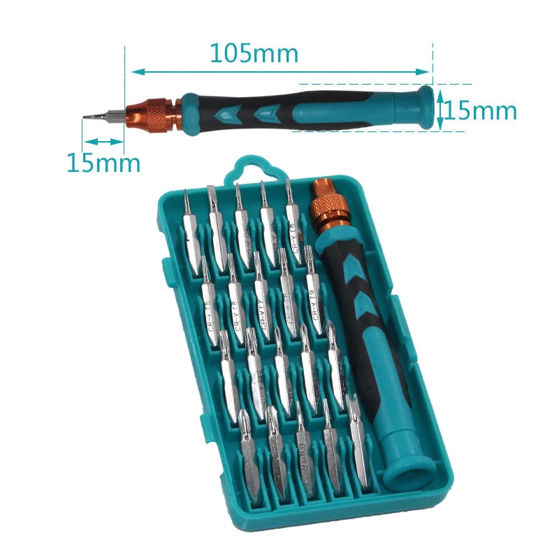 Набор отверток KINDLOV Precision 21 в 1 Torx шестигранный Phillips Parafusadeira набор наконечников Магнитная отвертка Мультитул ручные инструменты