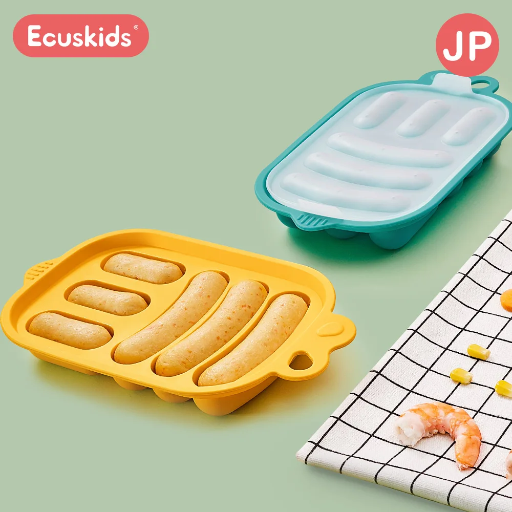 

Япония ecuskids силиконовая форма для колбас, добавка для детского питания, высокая термостойкость, можно готовить на пару и запекать без запаха DIY