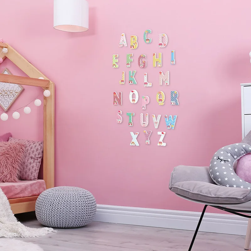 Tofok 1 шт. мультяшная 3D Сова 26 букв DIY украшение для дома милая детская комната Искусство ремесло комбинация детская головоломка наклейка