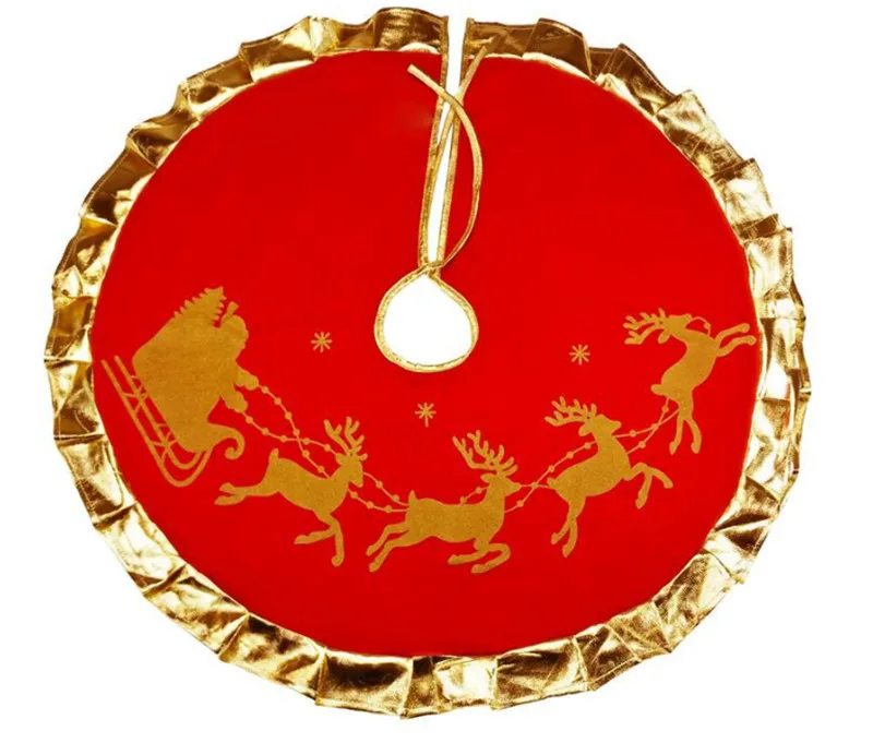 Reindeer Традиционная 35 Рождественская елка юбка-рождественские украшения-САНТА снеговик - Цвет: Reindeer