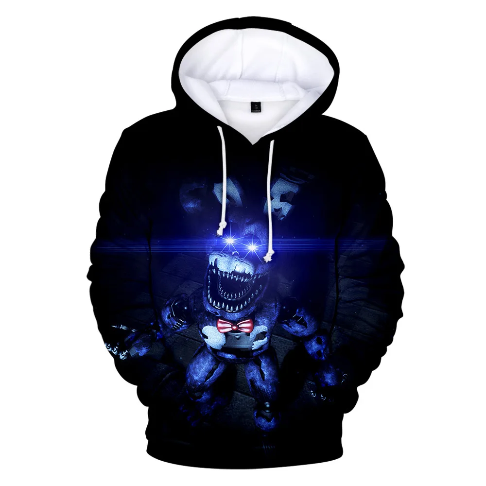 Толстовки с капюшоном для детей от 2 до 13 лет толстовка с капюшоном Five Nights at Freddy's FNAF модная куртка в стиле Харадзюку для мальчиков и девочек детская одежда