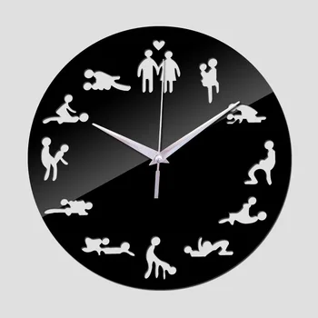 

Creative Sexy DIY Acrylic Mirror Wall Clock Simple Home Decoration Silent Photo Frame Wall Paste Quartz Clock