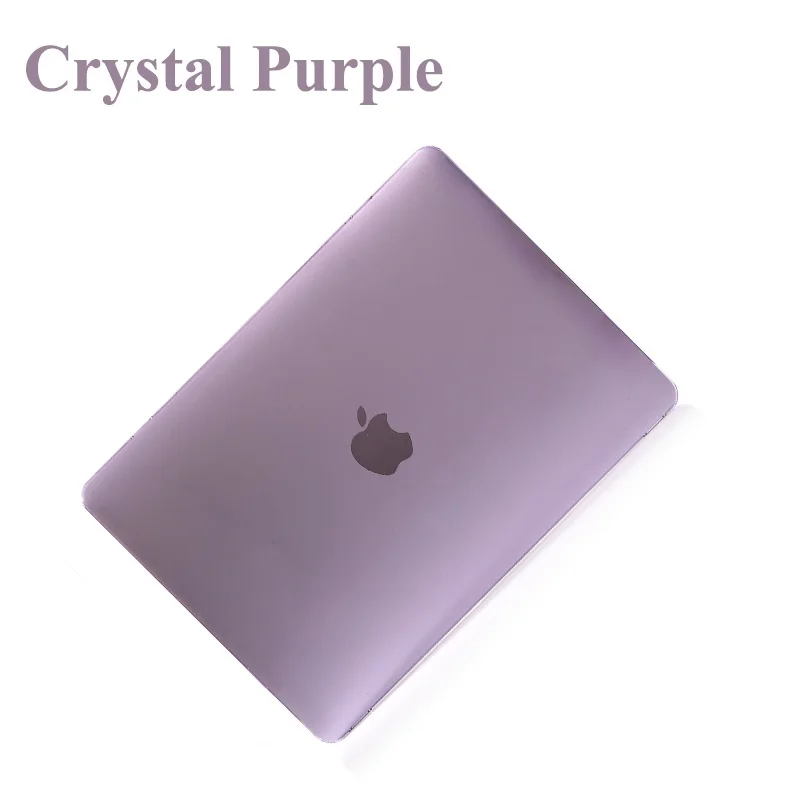 Crystal Purple Ноутбук чехол для ноутбука MacBook Air Pro retina, возрастом 11, 12, 13, 15 Mac Book Pro 15,4 13,3 дюймов Сенсорная панель A1706 A1989 A2159 A1707 A1990 - Цвет: Crystal Purple