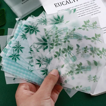 

30 Pcs/set Kawaii Memo Pad Translucent Sulfuric Acid Paper Memo Sheets Diary Jouranl Planner Book Decoration Paper Stationery