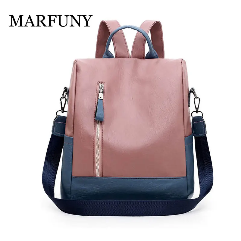 

2019 New Ladies Multifunction Backpack High Quality Youth Color Anti-theft Backpack Girl Casual Large Capacity Bags for Women