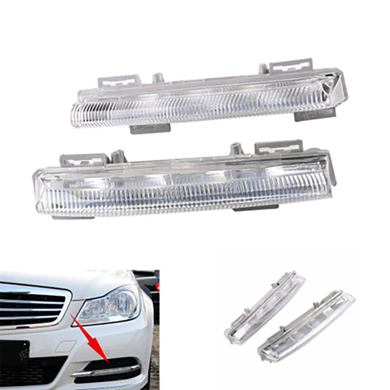 A2049068900 Car Front Led Drl Daytime Running Lamp Fog Light 12v For Mercedesbenz W204 W212