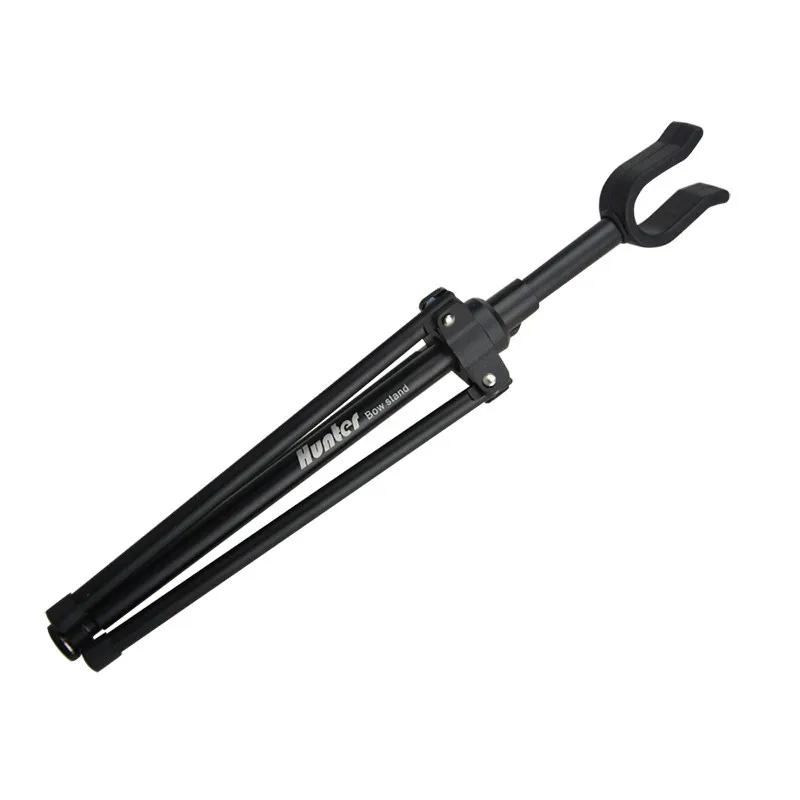 Black 1 шт., изогнутый лук, подставка для стрельбы из лука, держатель, складной металлический кронштейн, стойка, алюминиевый кронштейн, вешалка, подставки для стрельбы, аксессуары - Цвет: Black