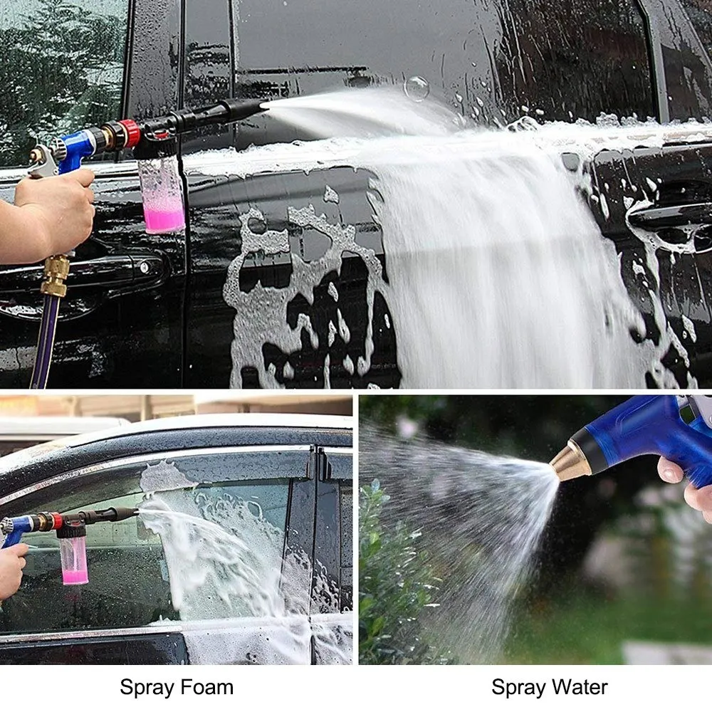 Пенная насадка, распылитель высокого давления, пистолет для мытья автомобиля, чистящий распылитель, пистолет-распылитель для мытья автомобиля, пистолет-распылитель для чистки автомобиля