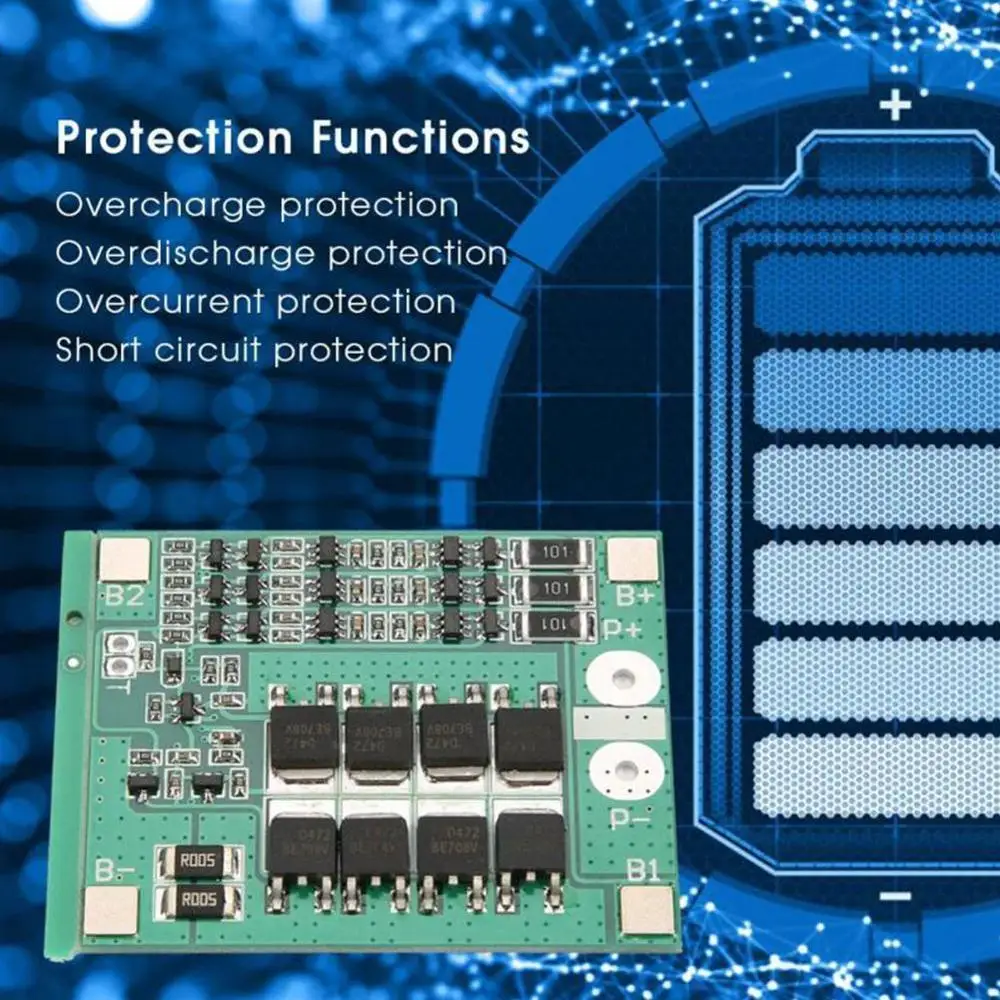 BMS 3S 30A 12V литий-ионная батарея 18650 схема защиты батареи BMS пакеты печатной платы баланс интегральные схемы электронный модуль