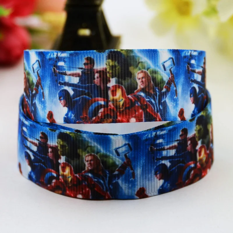 7/8 ''(22 мм) вечерние атласные ленты с принтом героев мультфильмов Бэтмена, сатиновые ленты, 10 ярдов, OEM Mul065 - Цвет: X 00652