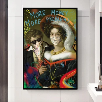 The World is Yours and Masked People Artworks Printed on Canvas 21