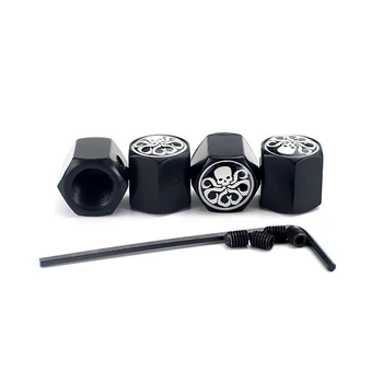 

4pcs Anti theft Car Wheel Tire Valve Caps Tyre Valve Stem Dust Caps Octopus Motorcycle Bike for Mercedes Benz W124 W203 W204 AMG