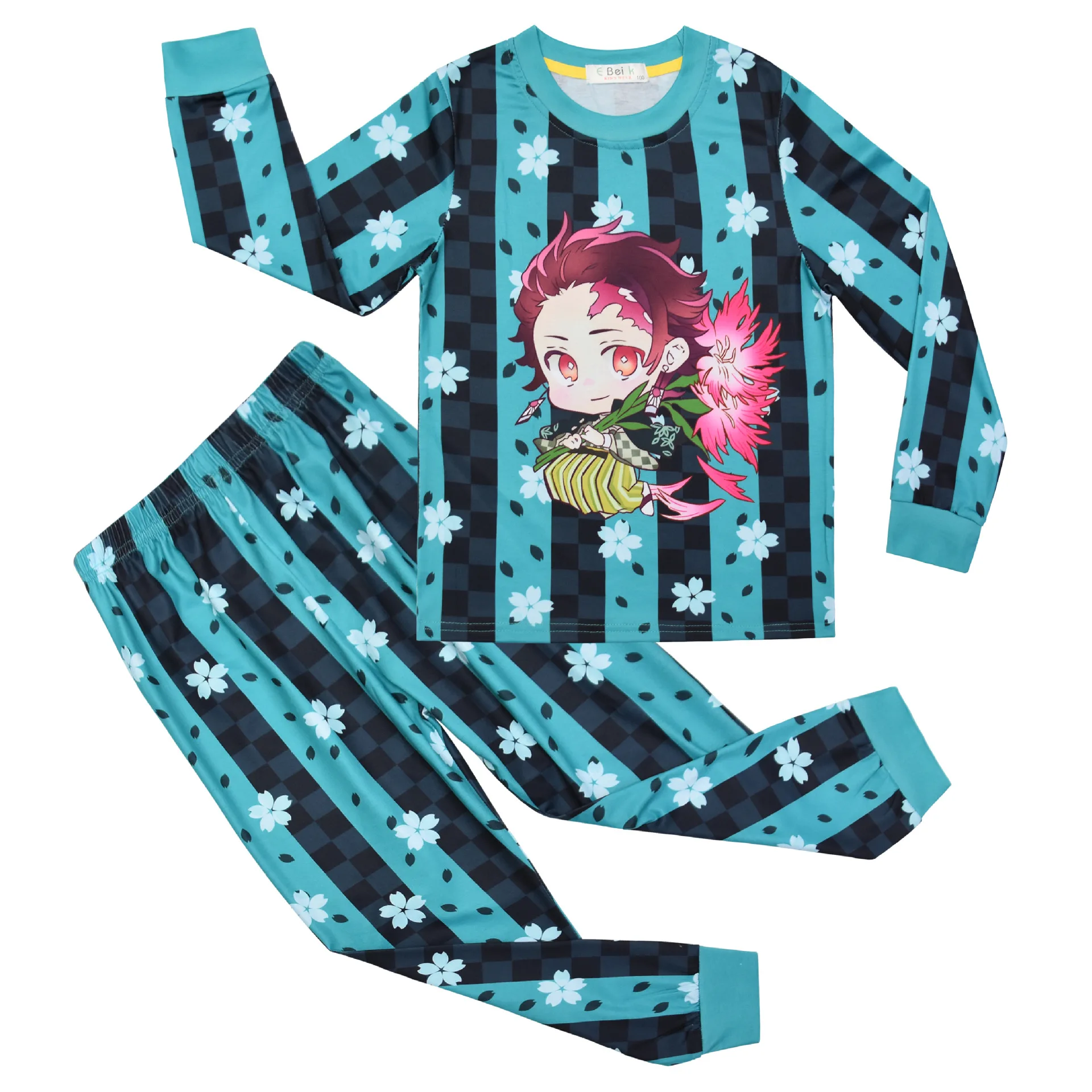 Conjunto de ropa de dormir de Demon Slayer para niños y niñas