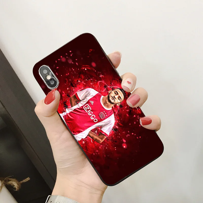 Чехол для телефона Ziyech чехол для iphone DIY для Ajax FC Чехол черный мягкий TPU Tadic для iphone 11Pro X XR XS MAX 7 8 7plus 6 6S 5S SE 5
