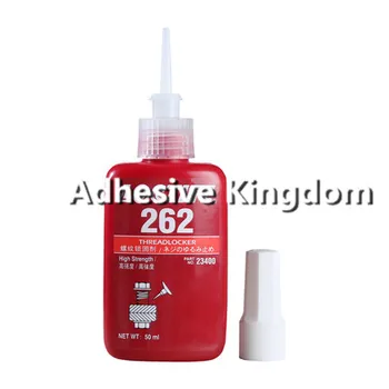

10Pcs 50ml Original Locti 262 thread locker high strength anaerobic rubber screw red