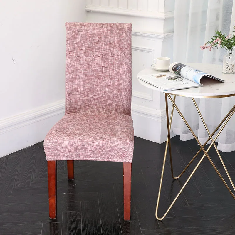 Подключенный простой напечатанный эластичный Чехол для стула офисного компьютера крышка стула общий обеденный стул крышка