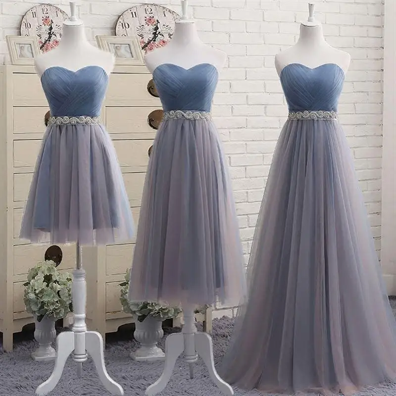 Vestido Madrinha серые длинные пикантные платья подружек невесты шифоновое платье для свадебное праздничное платье demoiseur D'honneur