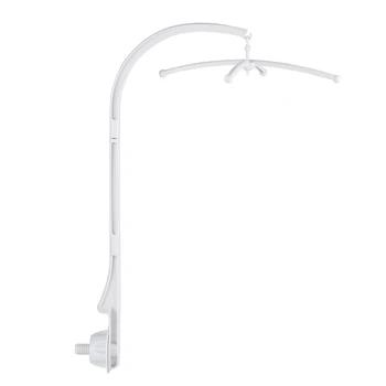 

White Baby Crib Mobile Bed Bell Toy Holder Arm Bracket Toy Decoration Hanging Arm Bracket Baby Bed Bell Holder