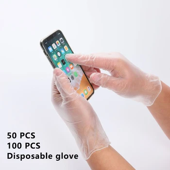 

PVC Gloves Single Used Anti-virus Environmental Protection Gloves Hygiene Transparent Food Grade Protection Isolation