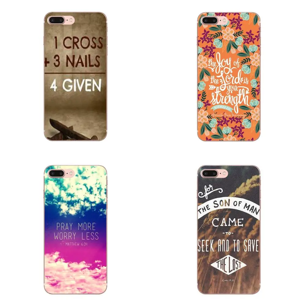 Soft Stylish Case For LG G3 G4 G5 G6 G7 K4 K7 K8 K10 K40 K50 Q6 Q60 V10 V20 V30 V40 Nexus 5 5X 2017 Christian Jesus Bible Verse | Мобильные