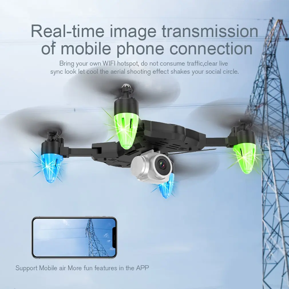 F69 складной Радиоуправляемый Дрон wifi FPV 1080 P/480 P широкоугольная HD камера с режимом удержания высоты Безголовый Радиоуправляемый вертолет модель с 2/3 батареей