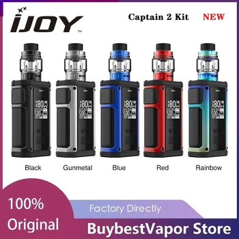 

New Original IJOY Captain 2 180W TC Kit wi/ 5ml Captain V Atomizer & 0.96 Inch Screen E-cig Vape Kit VS Captain pd18650 /Shogun