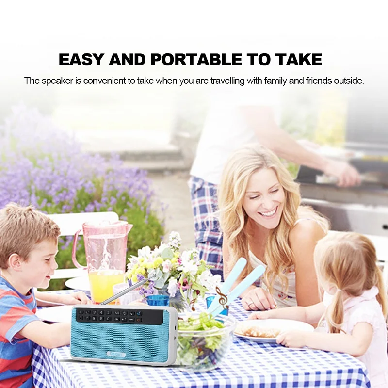 Беспроводная bluetooth колонка Rolton E500 6 Вт портативный цифровой fm радиоприемник Hi Fi