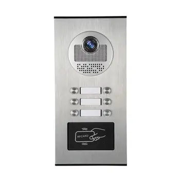 SmartYIBA 7'' RFID Video Door Phone Doorbell Kits Villa Building Video Intercom System Max Support 12pcs Monitor For Option 1