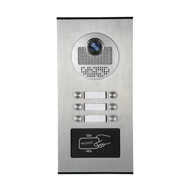 SmartYIBA 7'' RFID Video Door Phone Doorbell Kits Villa Building Video Intercom System Max Support 12pcs Monitor For Option 1
