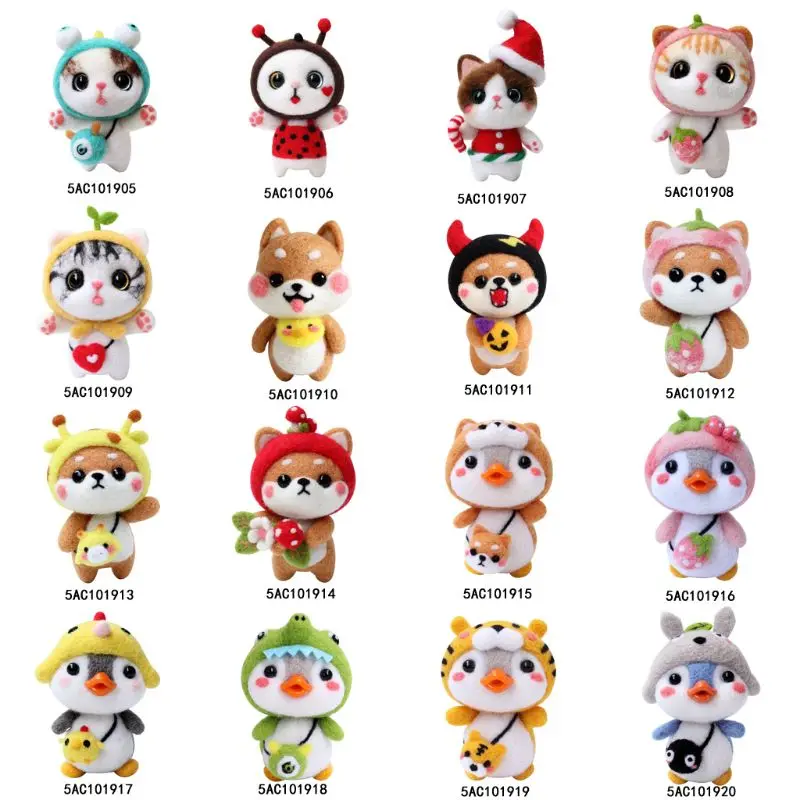 Милый Кот, шерсть, войлок, сделай сам, незавершенный набор, набор для рукоделия, Материал иглы