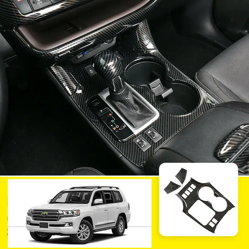 

Для Toyota Highlander 2015-2019 DX ABS углеволоконная панель переключения передач молдинговая крышка отделка автомобильные аксессуары 3 шт.