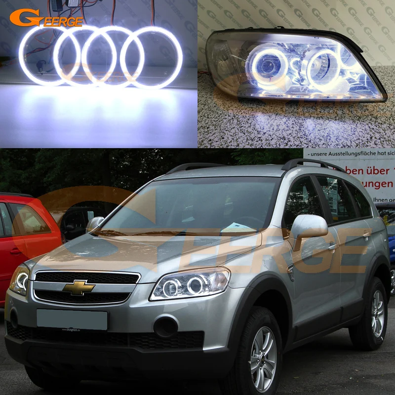 

For Chevrolet Captiva S3X 2006 2007 2008 2009 2010 Excellent Ultra bright illumination COB led angel eyes kit halo rings