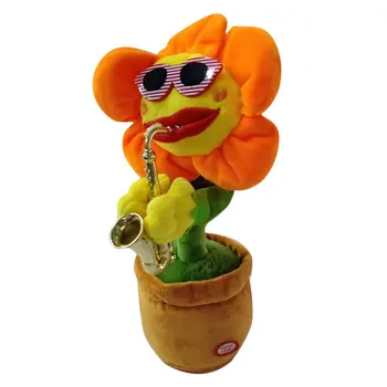 

Singing Dancing Saxophone Sunflower Toy USB Charging Electric Toy