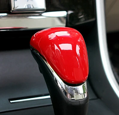 Внутренняя Ручка рычага переключения передач Накладка подходит для 2013 Honda Accord 9th 9.5th аксессуары для стайлинга автомобилей - Название цвета: Red