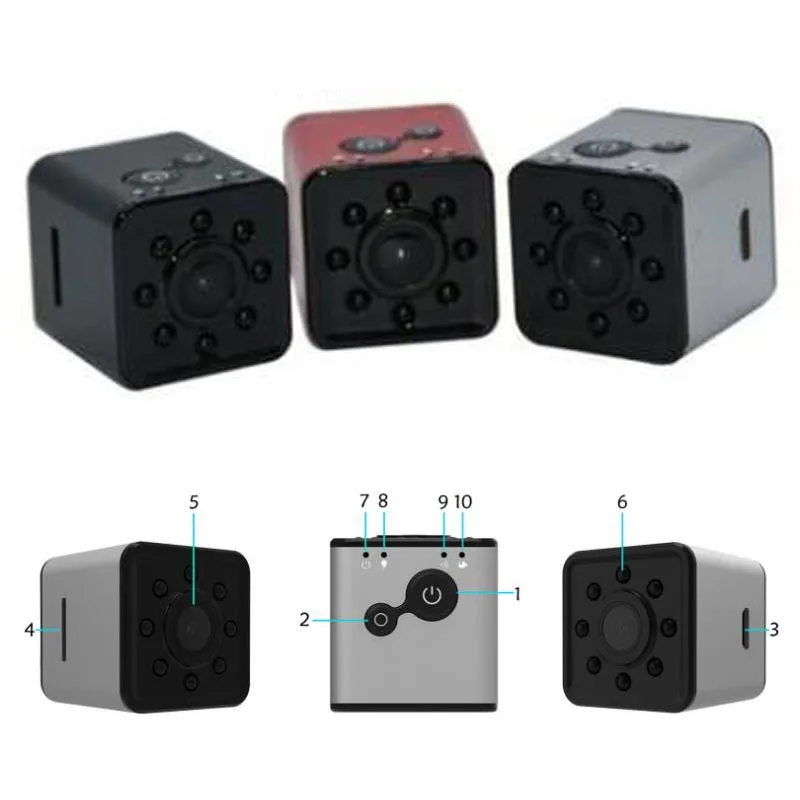 Laster SQ13 мини камера wifi FULL HD 1080P ночного видения водонепроницаемый корпус CMOS сенсорный регистратор видеокамера